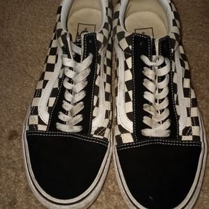 Vans black and white size 9.5